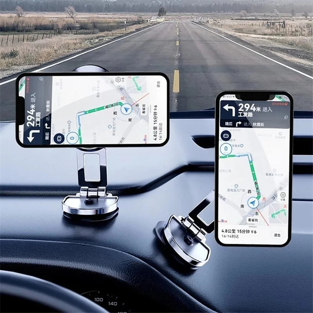 Magnetischer Autotelefonhalter 360° ° Drehbarer Magnet-Telefonständer, faltbarer Armaturenbrett-Ständer, Navigation, ...