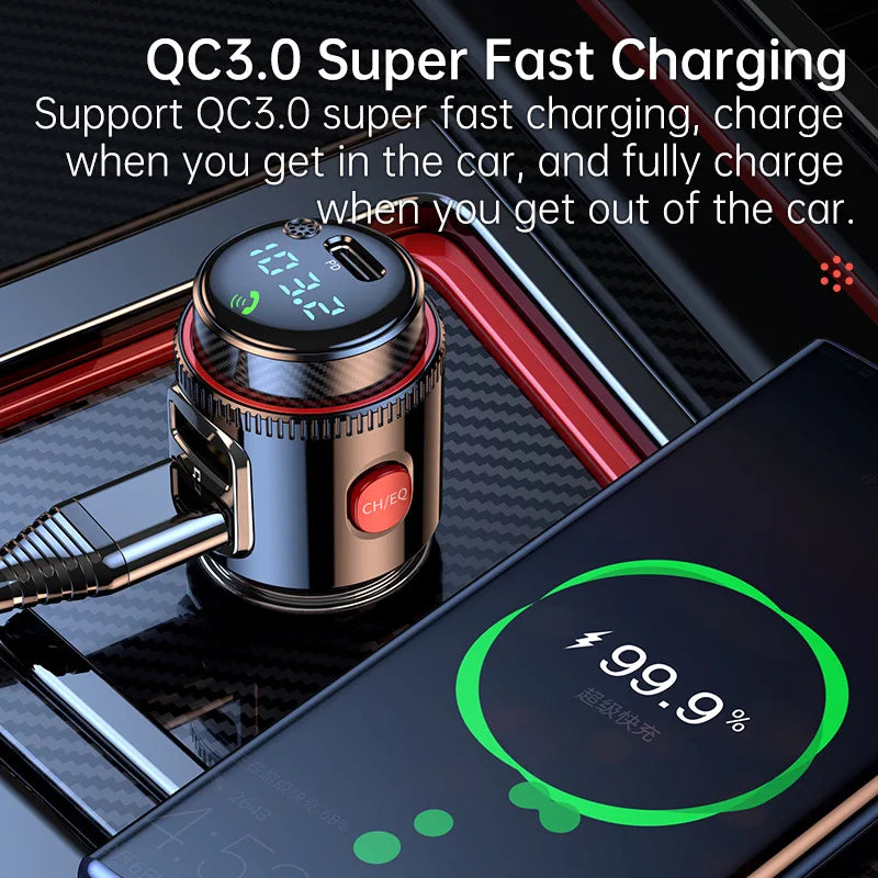 Bluetooth FM-Transmitter PD30W+QC3.0 MP3 Player – SwissGlanzGarage Ansicht 5