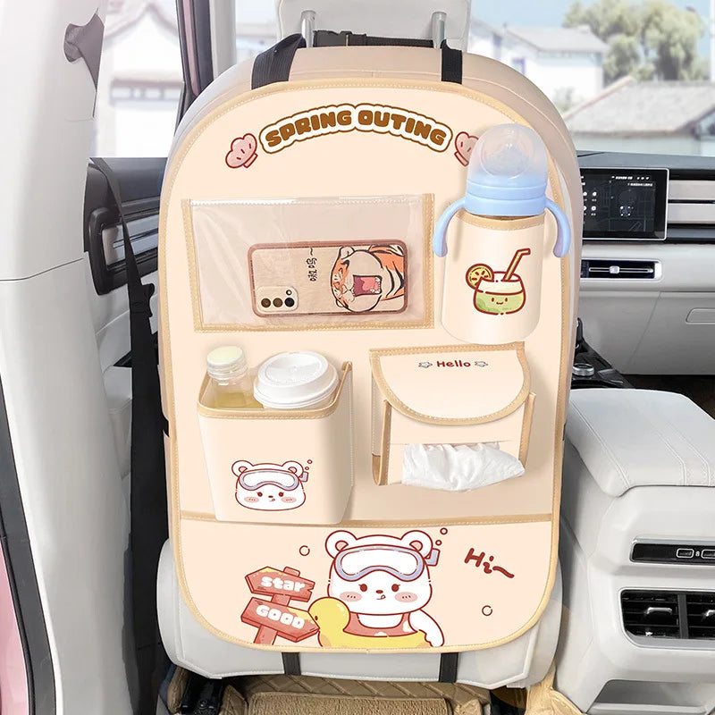 Auto Rücksitz Organizer Anti-kick Pad Hinten Sicherheit Sitz