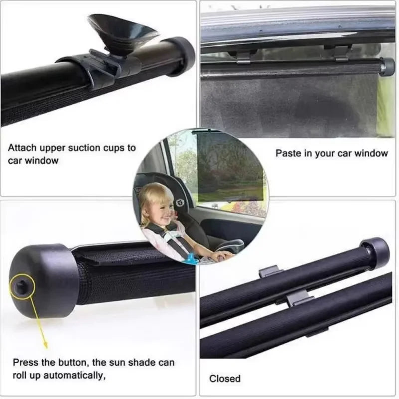 Auto-Sonnenschutz, Seitenausrüstung, Auto-Sonnenschutz, Seitenfenster für Babyroller, Fahrzeugschirme mit Saugnäpfen,...