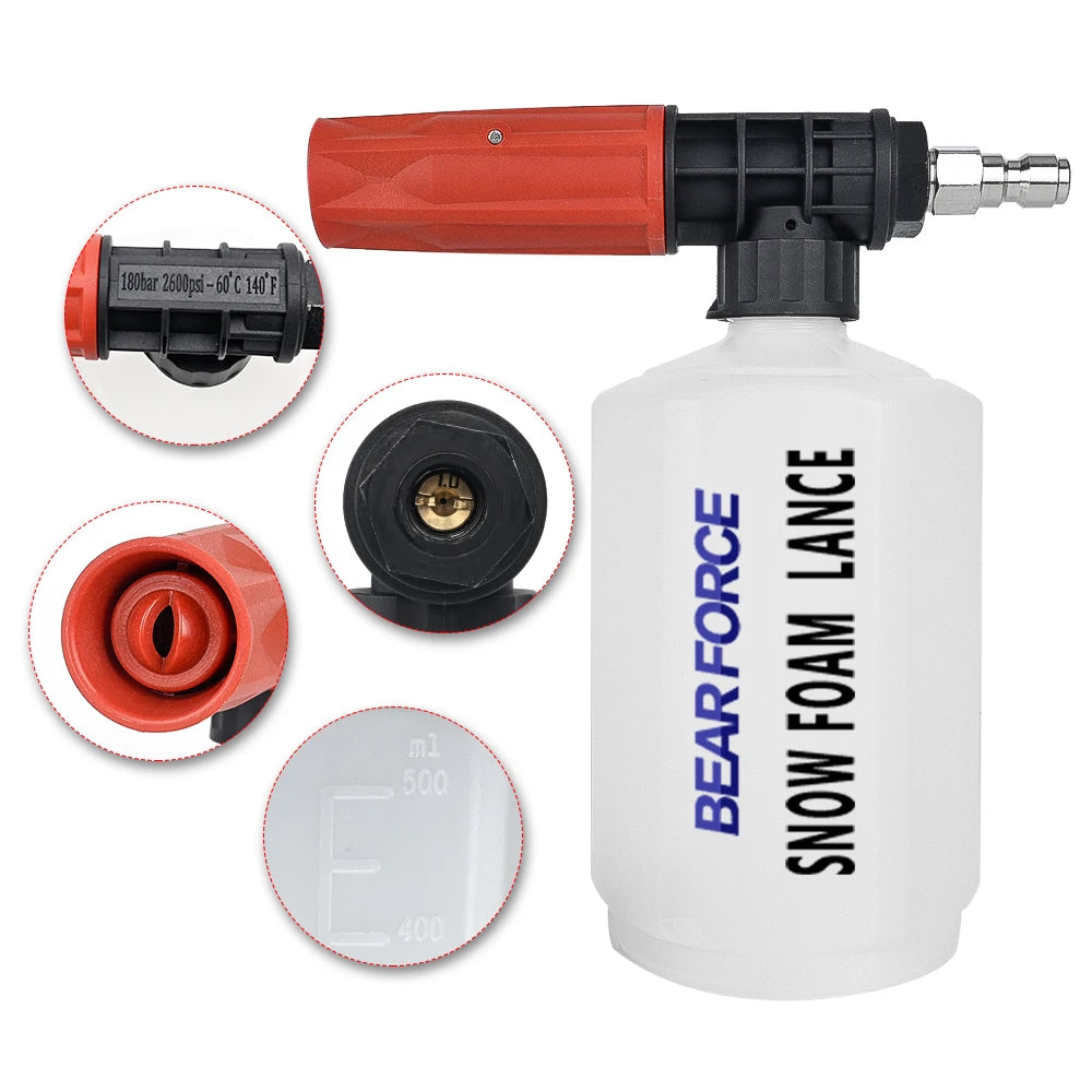 Schnees chaum Lanze Schaum kanone für 20V / 40V Lithium batterie Hochdruck reiniger & Hand waschanlage Spritzpistole