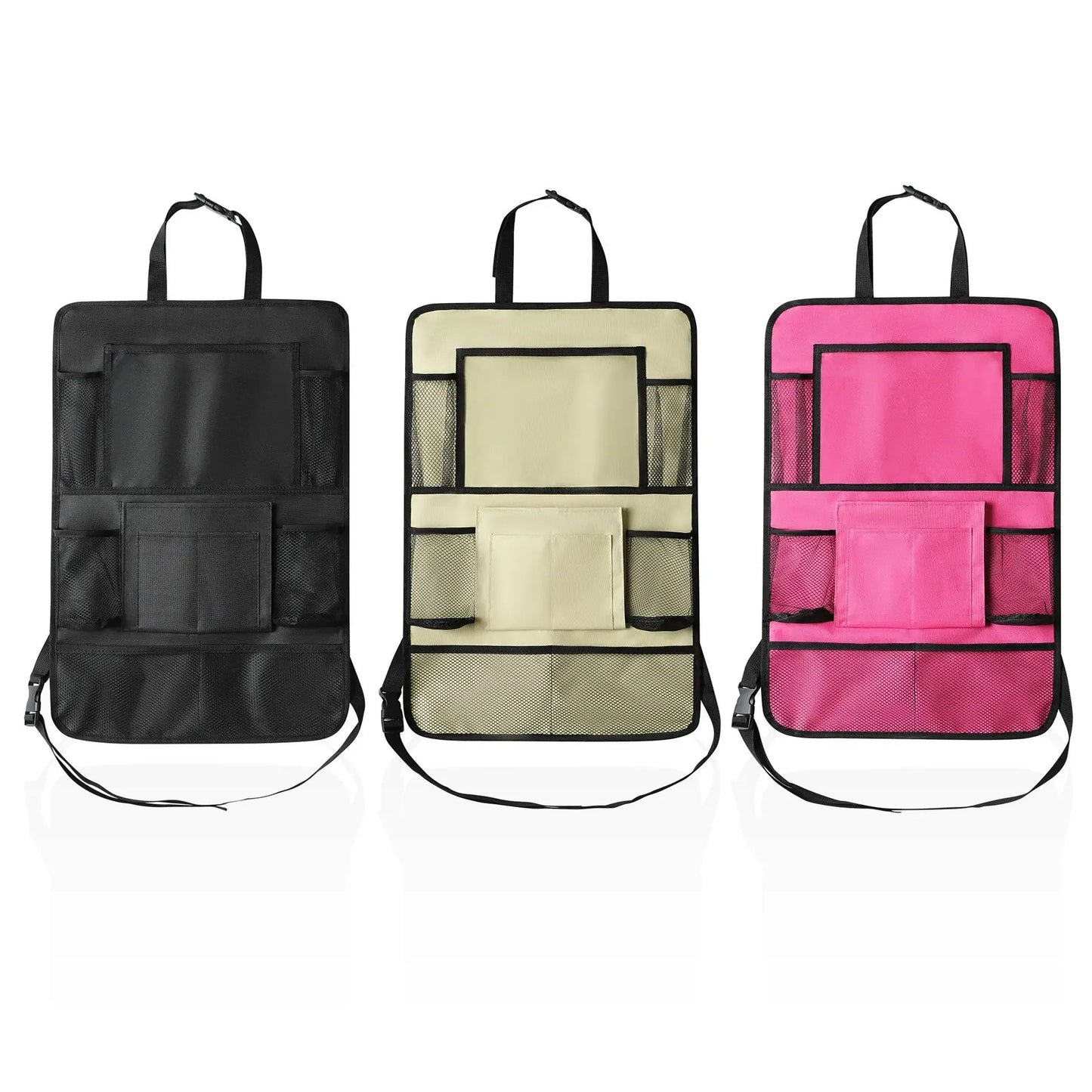 Auto Rücksitz Organizer mit Touchscreen Tablet Halter 9 Aufbewahrung taschen Kick Mats Autos itz Rücken Protektoren f...
