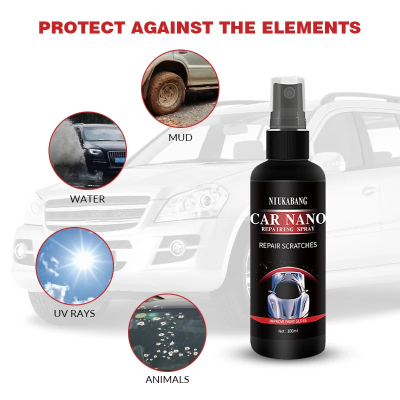 120 ml 500 ml Keramikbeschichtungsspray Nano Auto Anti-Kratz-Spray Nano Hydrophobe Beschichtung Flüssige Glasbeschich...