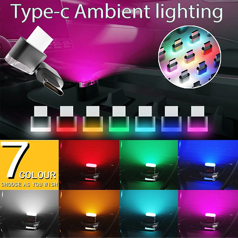 Mini Type-C LED Ambient Beleuchtung – SwissGlanzGarage Ansicht 2