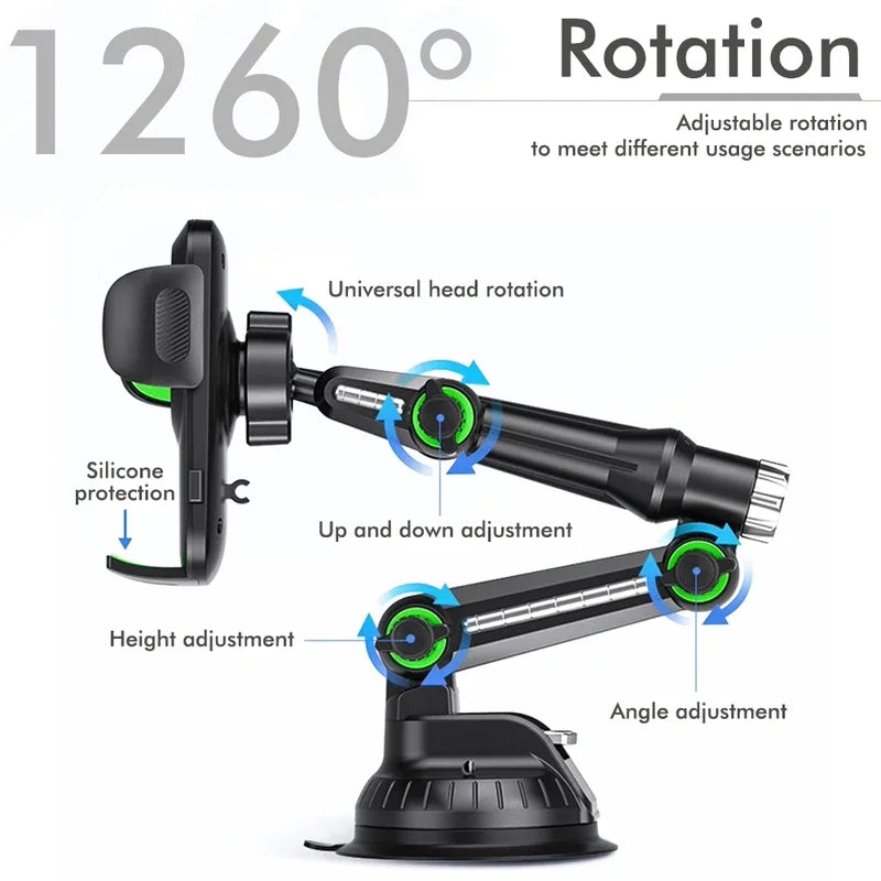 Universeller Handyhalter mit Saugnapf für das Armaturenbrett der Windschutzscheibe Ihres Autos