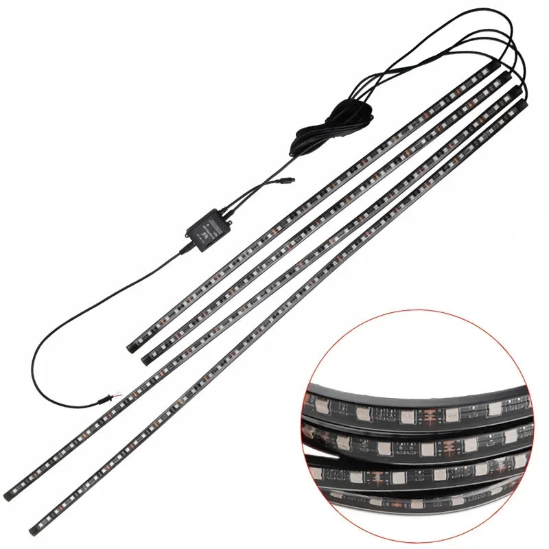 Auto Underglow LED Streifen Lichter RGB Neon Unterboden Licht APP