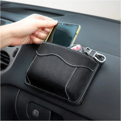 Autos itz Seiten tasche Organizer Pu Leder Mini Aufbewahrung tasche für Auto Tür Fenster konsole Stift Telefon halter...