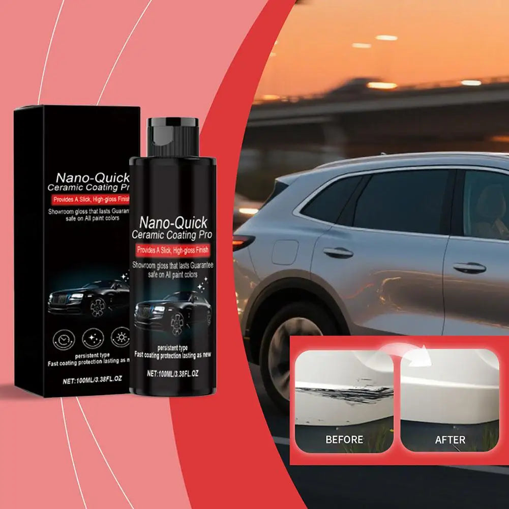 100ml Auto Nano-Keramikbeschichtung Fortschrittliche Hydrophobe Staubschutz-Glasbeschichtung für Autolackschutz Langa...