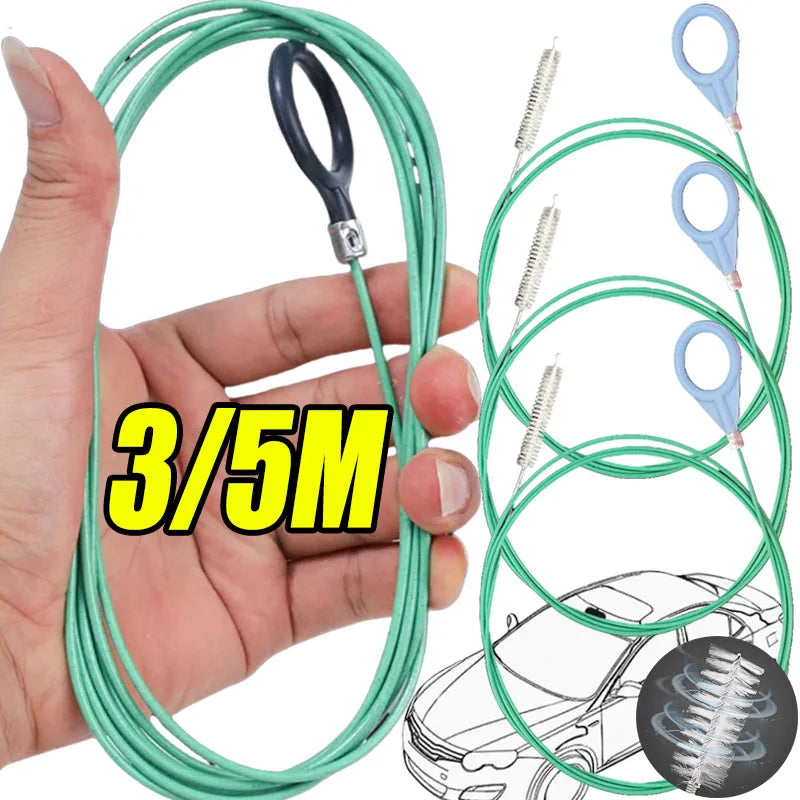 Flexible Abflussreinigungsbürste 3/5m – SwissGlanzGarage Ansicht 2