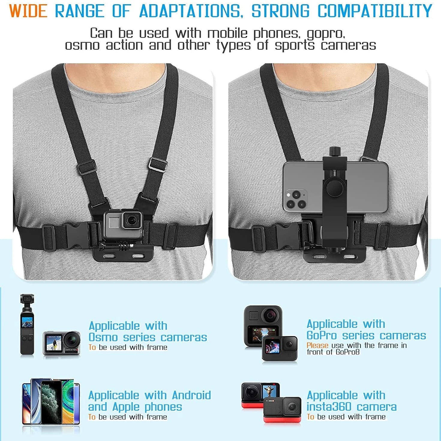 Handy-Halterung für GoPro und iPhone 14 – SwissGlanzGarage Ansicht 3