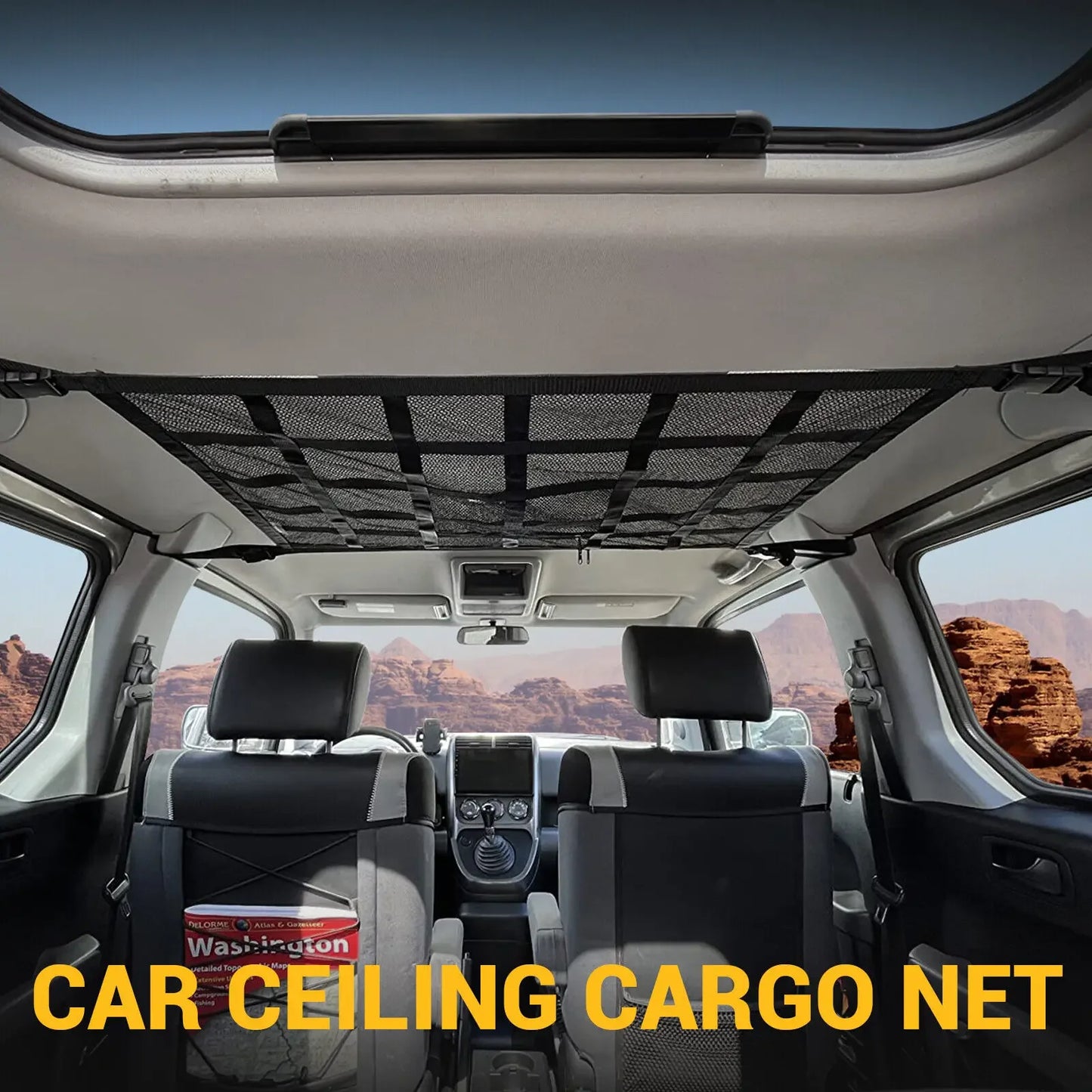 Auto-Decken-Netz Organizer Tasche – SwissGlanzGarage Ansicht 3