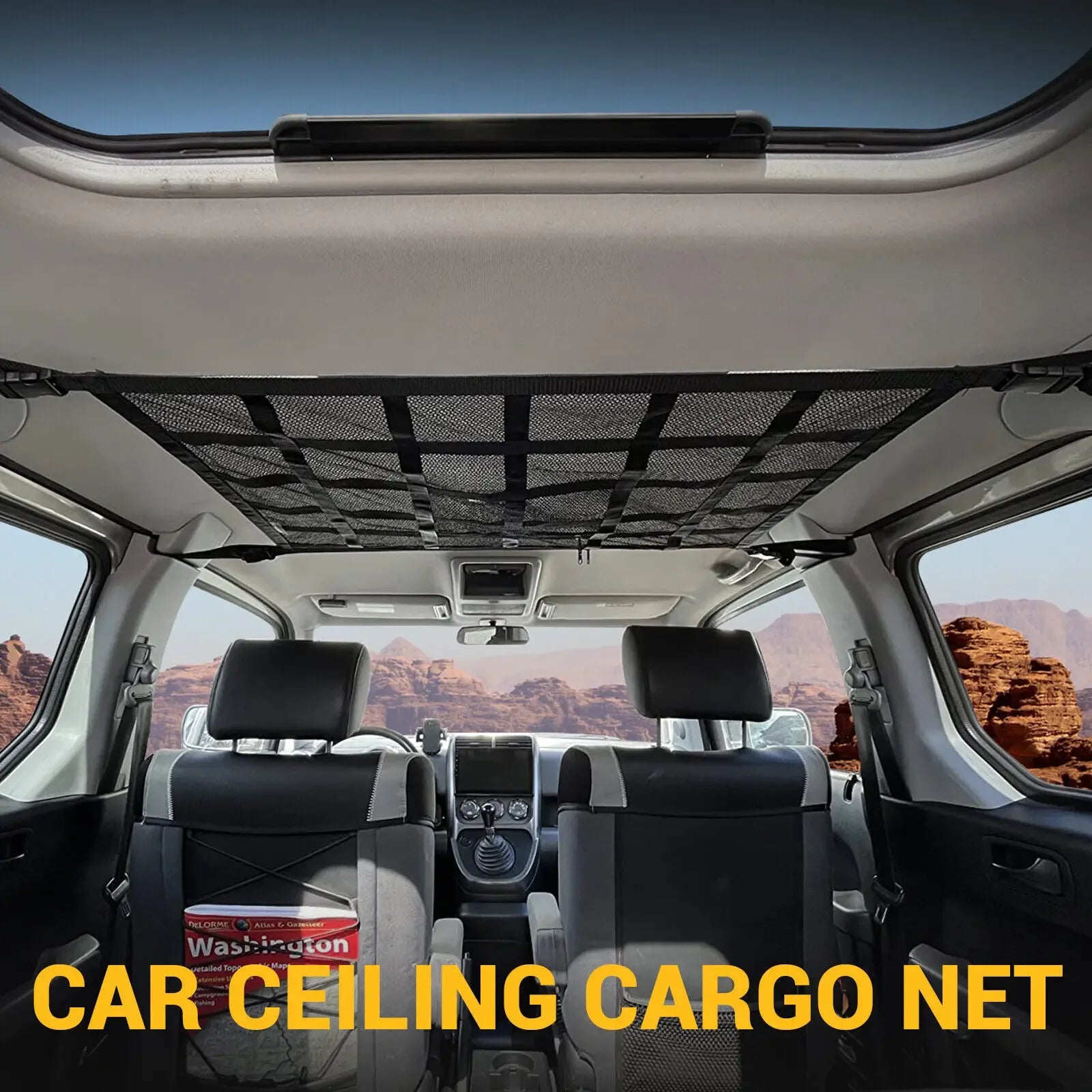 Auto-Decken-Netz Organizer Tasche – SwissGlanzGarage Ansicht 3