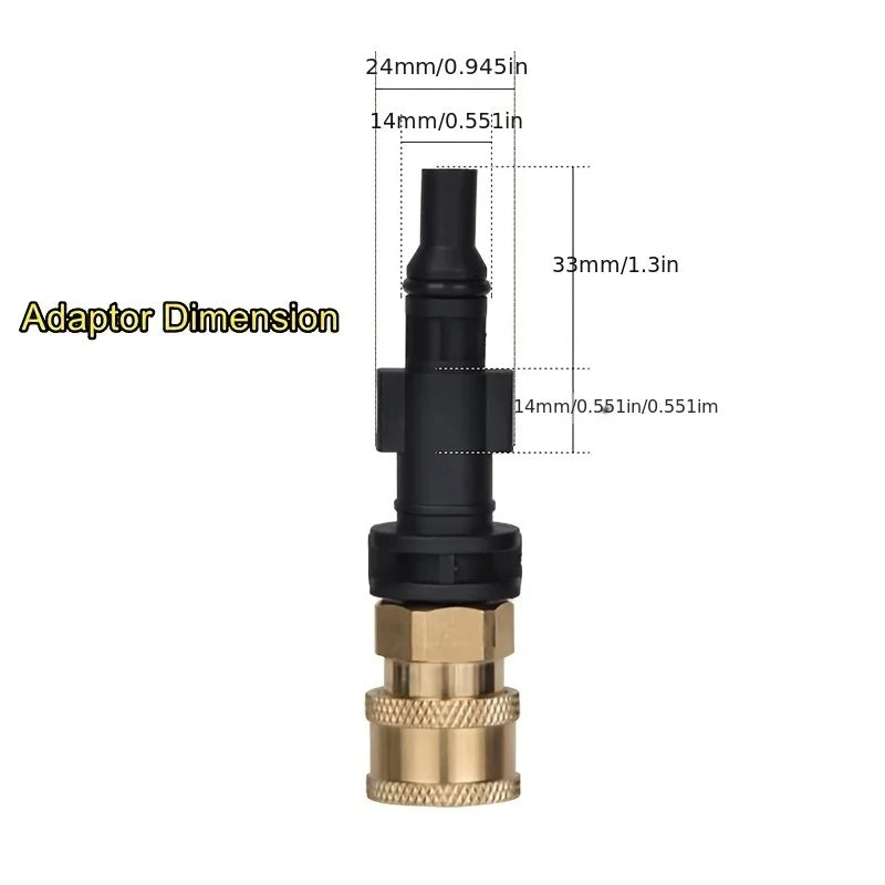 6-teiliges Hochdruckreiniger Adapter-Set – SwissGlanzGarage Ansicht 3