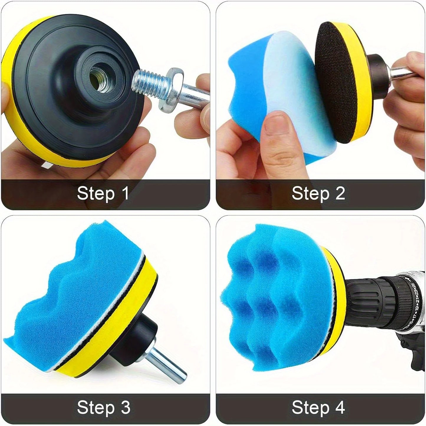 Polierscheibe Set 80mm – SwissGlanzGarage Ansicht 5