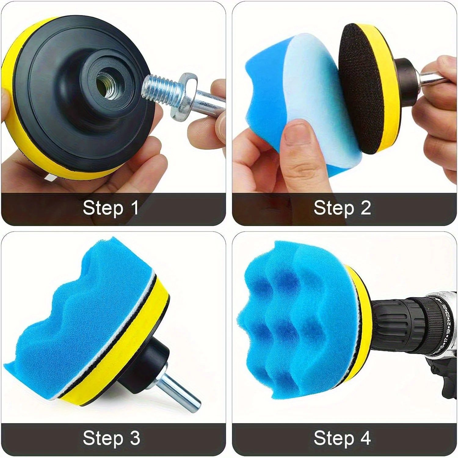 Polierscheibe Set 80mm – SwissGlanzGarage Ansicht 5