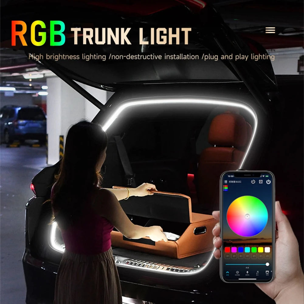 Dynamisches RGB-Innenraum-Lichtleisten-Set für den Kofferraum