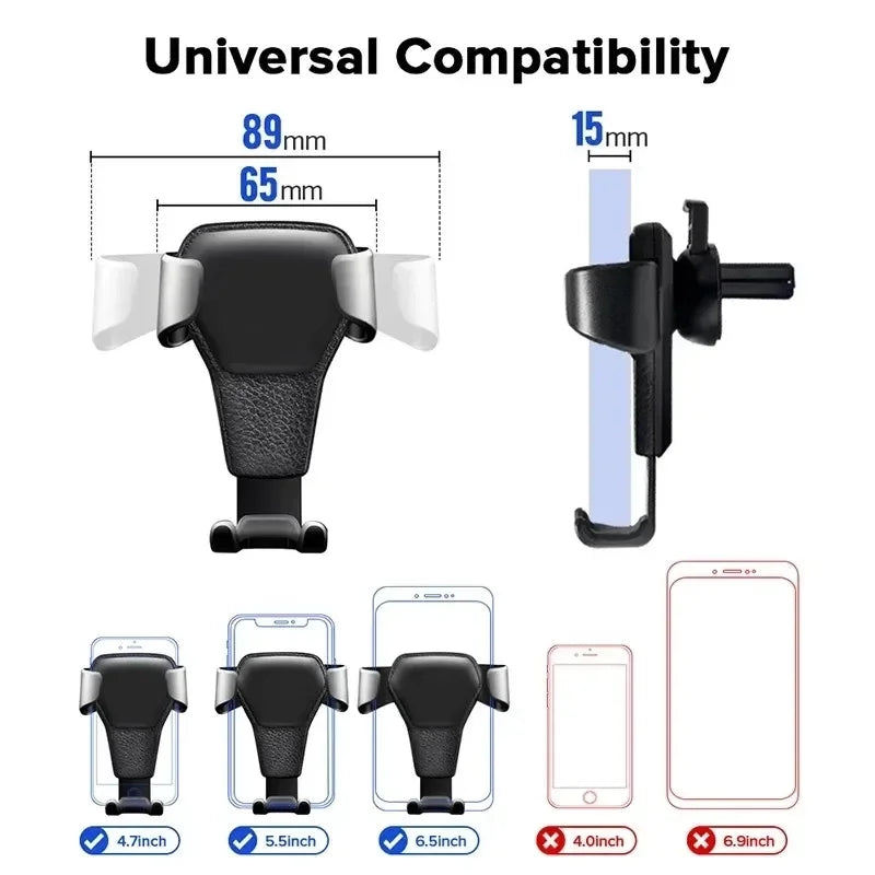 Schwerkraft Auto Handy halter für Entlüftung Handy halterung Clip Stand Auto Smartphone GPS Unterstützung für iPhone ...