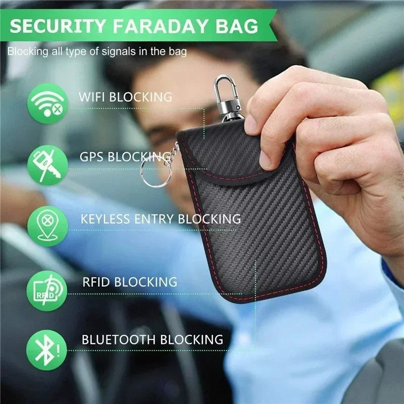 Faraday Schlüsselhülle RFID Signalblocker – SwissGlanzGarage Ansicht 2