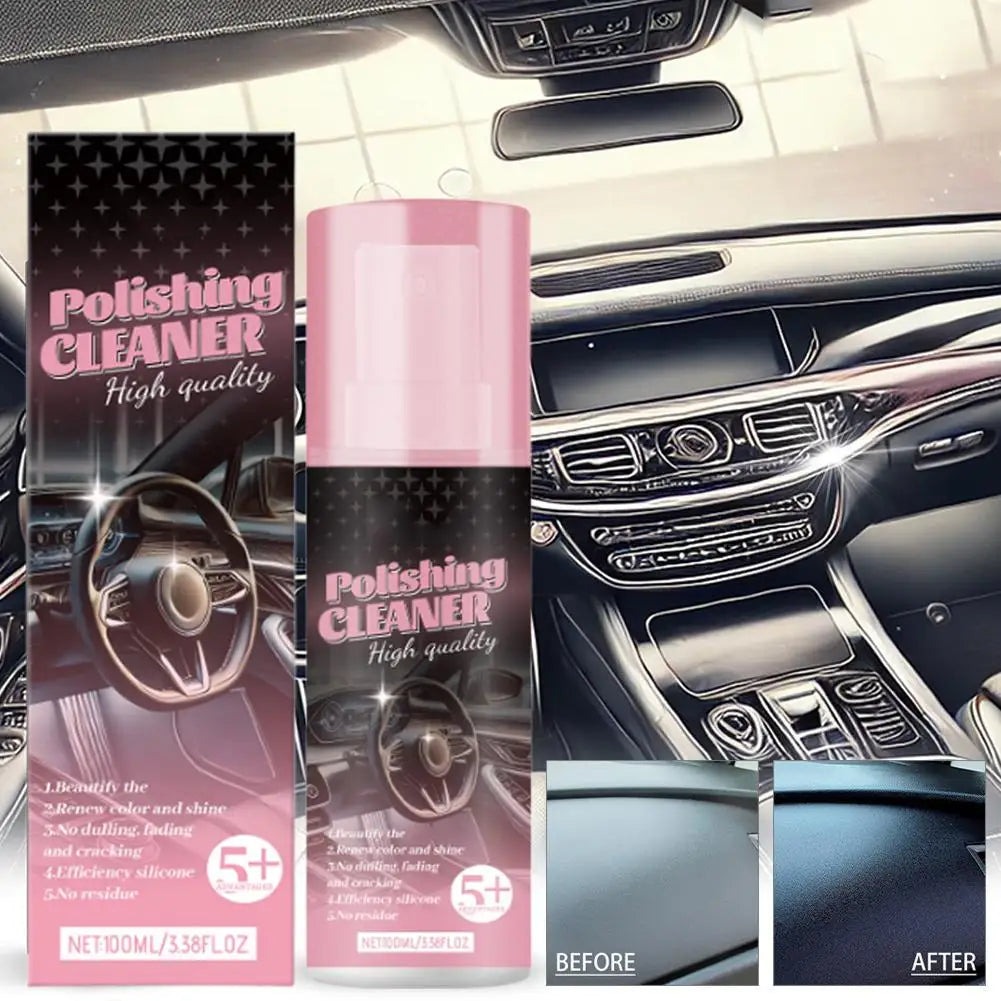 100 ml Auto-Innenpolierreiniger, Auto-Innenraum-Spray, Auto-Reiniger, Innen-Deta