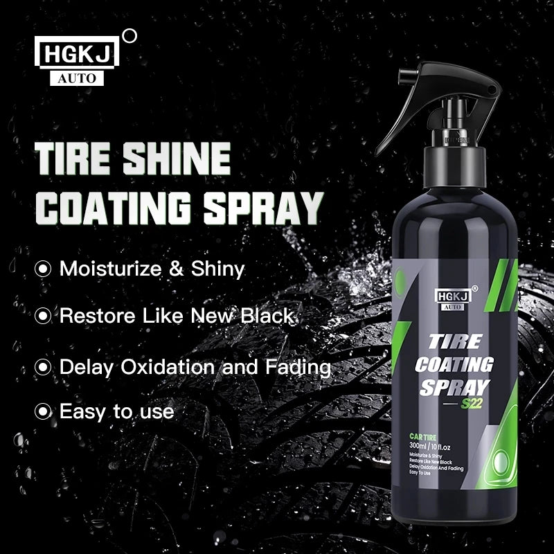 Reifen-Coating-Spray hydrophob Hochglanz Schwarz | SwissGlanzGarage