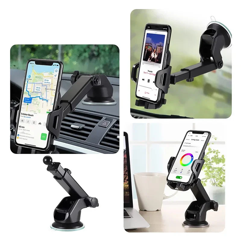 Autotelefonhalter 360° ° Windschutzscheibe, mobile Handy-Unterstützung, Smartphone, universeller Halterungsständer fü...