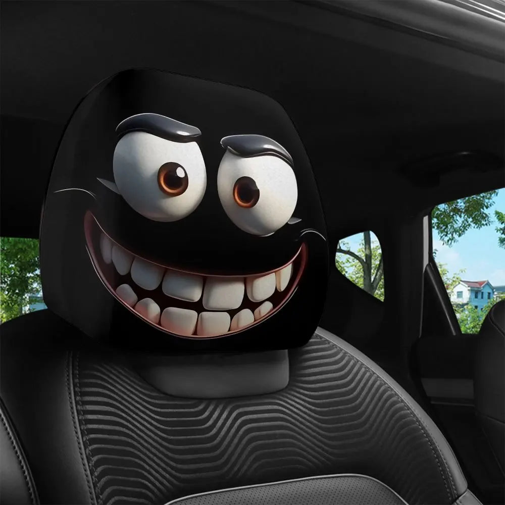 Smiley Auto-Sitzbezug weich & dekorativ – SwissGlanzGarage Ansicht 3