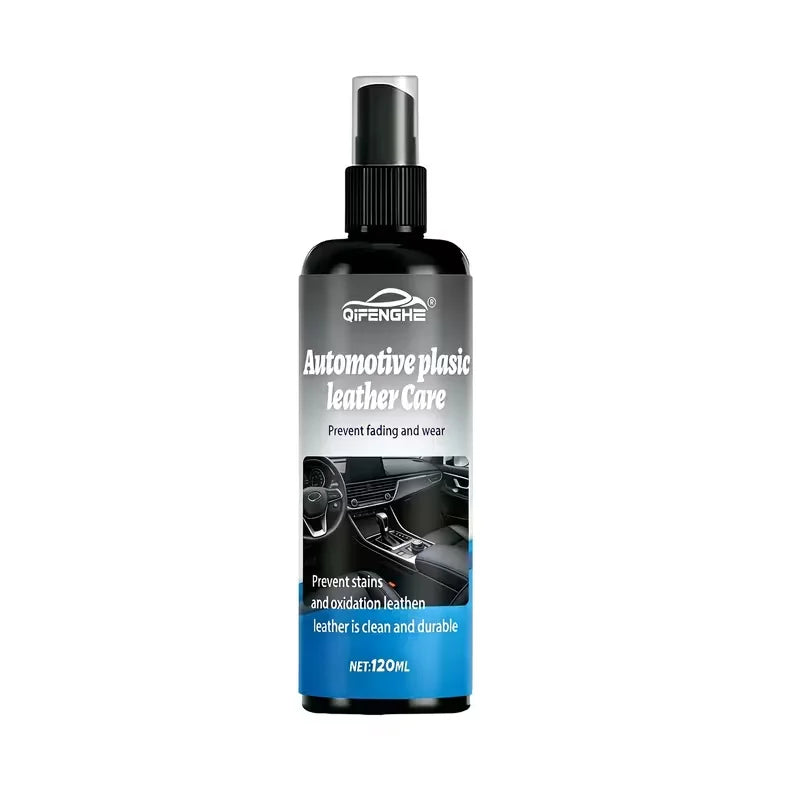 Kunststoff und Leder Pflegespray 120ml fuer Fahrzeuginnenraum - Nahaufnahme