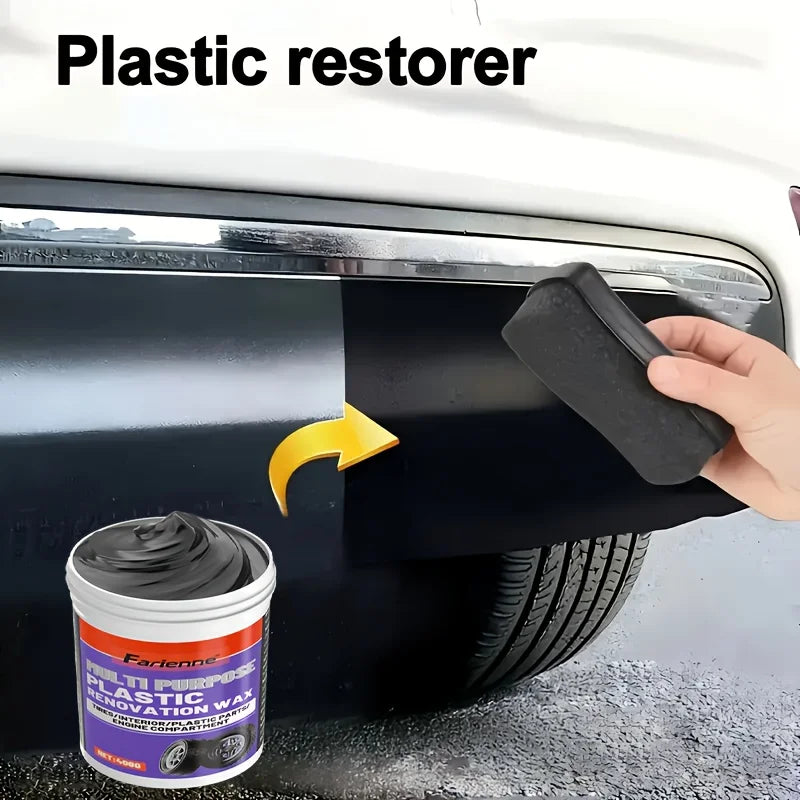 All-In-One-Kunststoff-Polierpaste für die Verfeinerung von Autoinnenräumen, Kratzer-Reparaturwachs für Armaturenbrett...