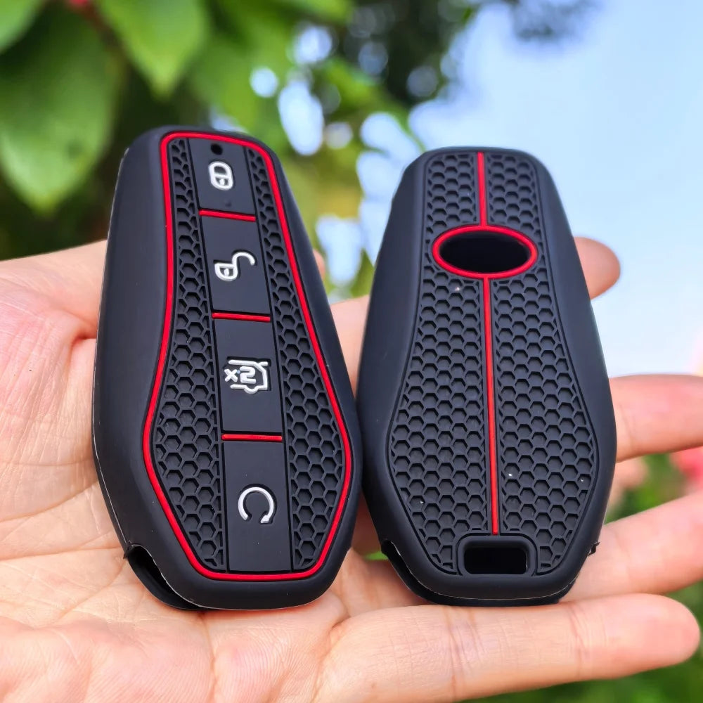 Faraday Schlüsselhülle RFID Signalblocker – im Delfin-Design – SwissGlanzGarage Ansicht 2
