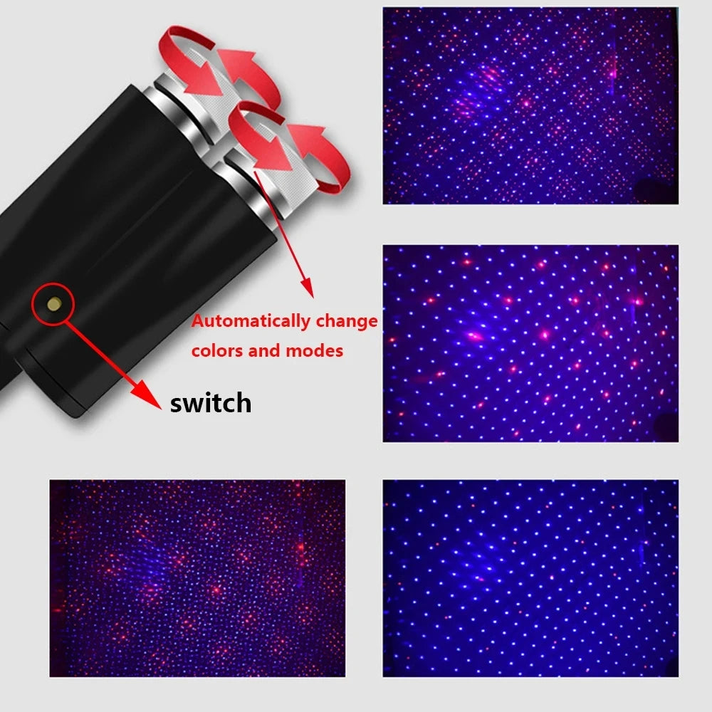 Mini LED Doppelkopf Dachsternenhimmel Beleuchtung – SwissGlanzGarage Ansicht 3