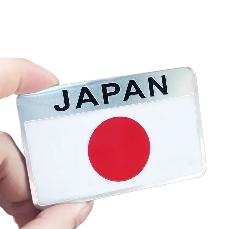 Japan Flaggen Emblem Metall-Abzeichen – SwissGlanzGarage Ansicht 5