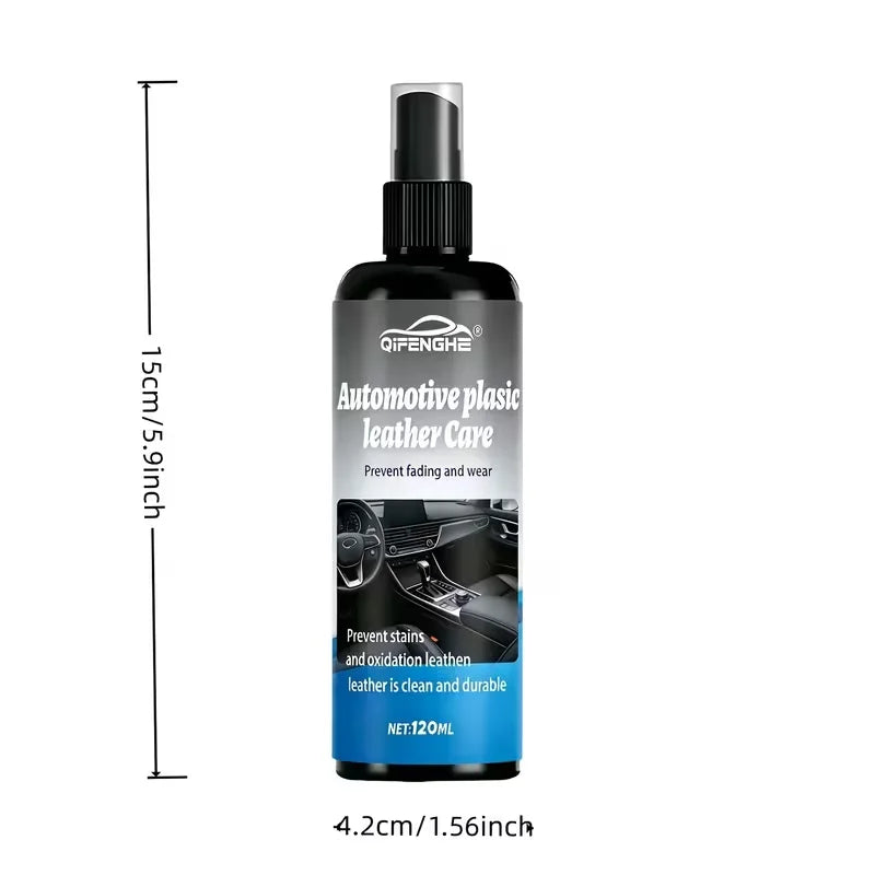Kunststoff und Leder Pflegespray 120ml fuer Fahrzeuginnenraum - Detailansicht