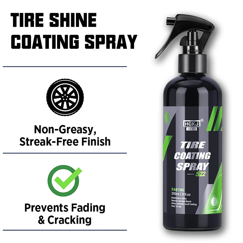 Reifen-Glanz-Spray Reifenpflege 50ml 100ml 300ml | SwissGlanzGarage