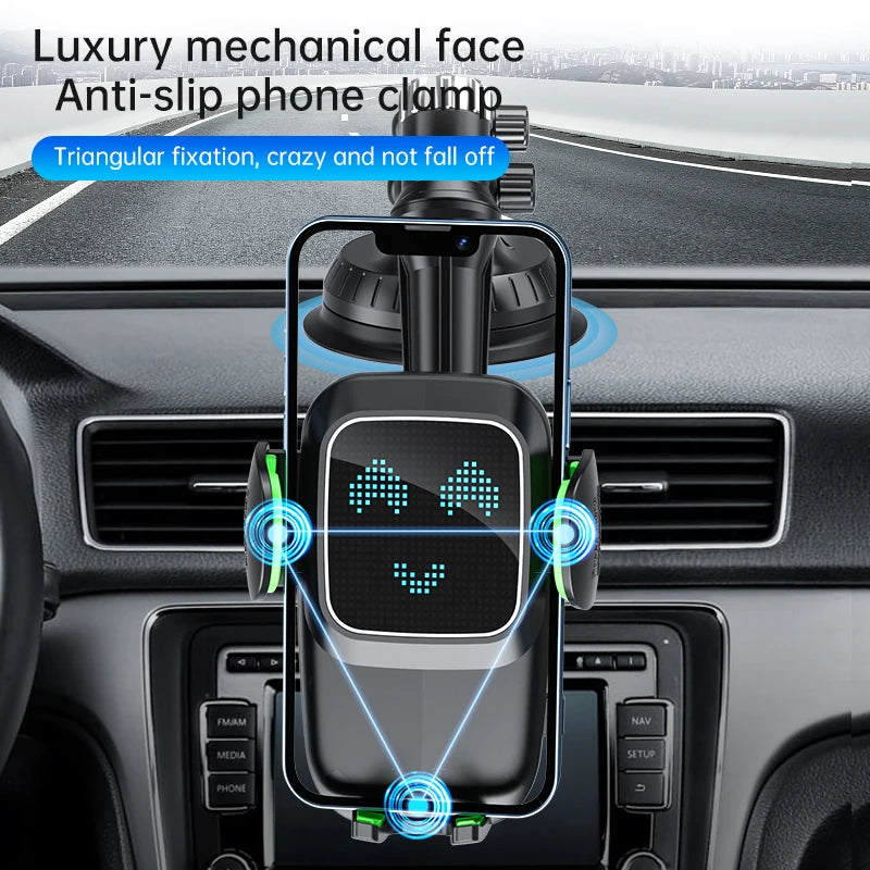 Saugnapf-Handyhalterung für Windschutzscheibe/Armaturenbrett/Fenster, Universelle Saugnapf-Auto-Handyhalterung mit Kl...