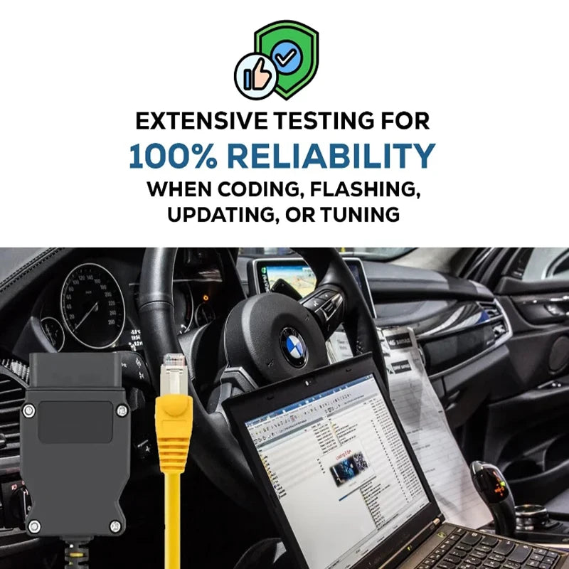OBD2 Ethernet Kabel für BMW Diagnose – SwissGlanzGarage Ansicht 3