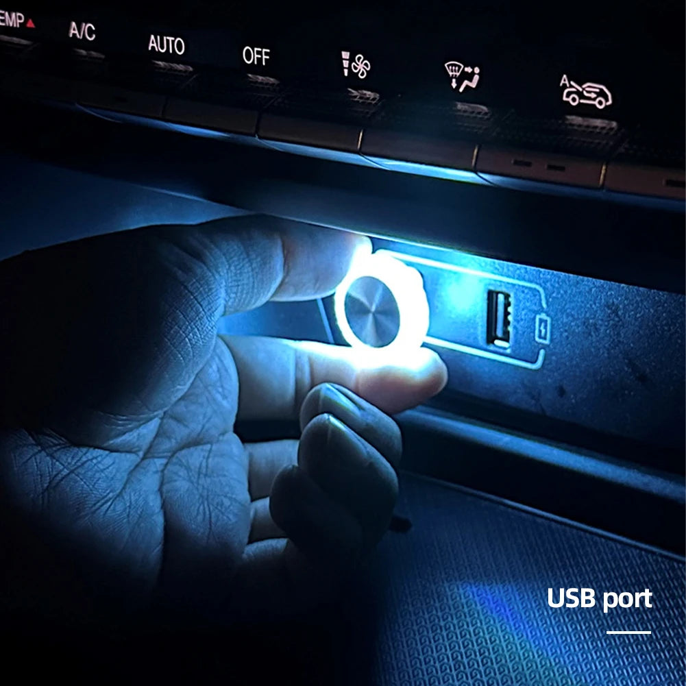 Auto Innenraum USB Umgebungs atmosphäre Licht LED dekorative Signal