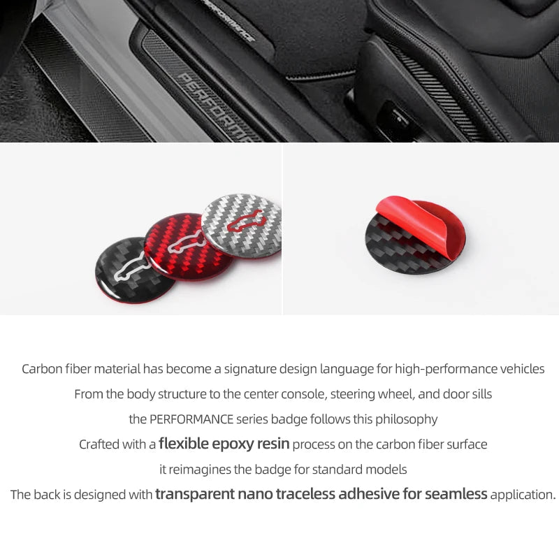 Carbon-Fiber Kofferraum-Schalterknopf für Tesla – SwissGlanzGarage Ansicht 5