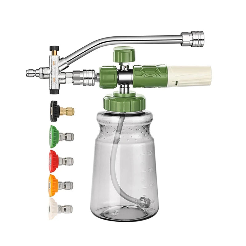 1000 ml Hochdruck Schaum Spritzpistole Schnee Schaum Lanze Schaum Generator Düse Druck Auto Waschmaschine Hochdruck W...