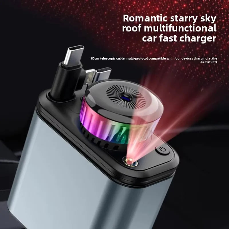 180W 5-in-1 Auto Schnell-Ladegerät mit Kabel – SwissGlanzGarage Ansicht 4