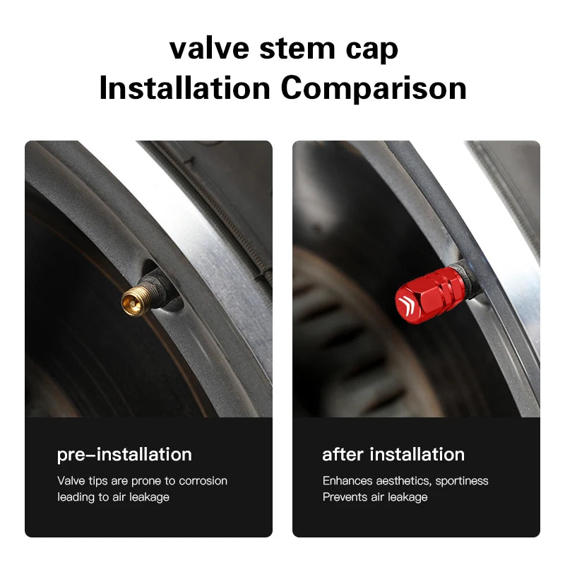 Ventilkappen Set für Citroen Celysee C4 C3 C – SwissGlanzGarage Ansicht 3