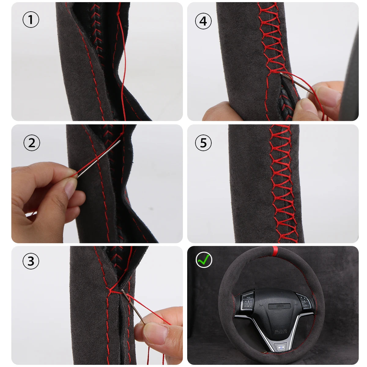 Nackenkissen Memory Foam für Auto – in Leder-Optik – SwissGlanzGarage Ansicht 6