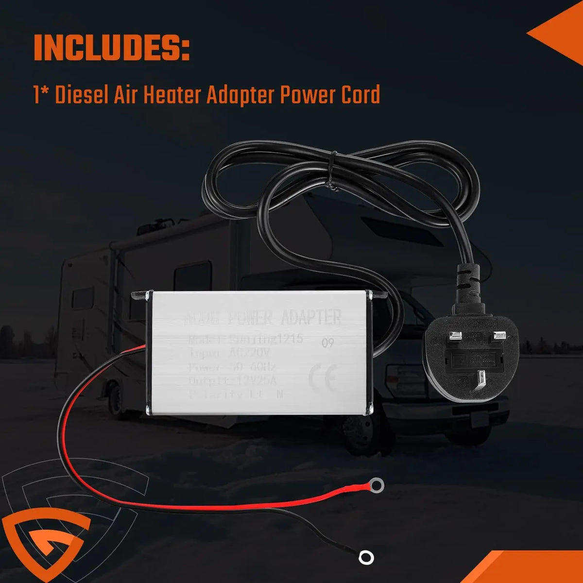 EU/UK Stecker 230V auf 12V Adapter – SwissGlanzGarage Ansicht 3