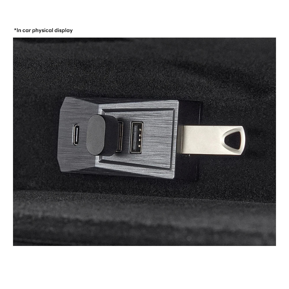 TESY USB Hub für Tesla Model Y – SwissGlanzGarage Ansicht 3