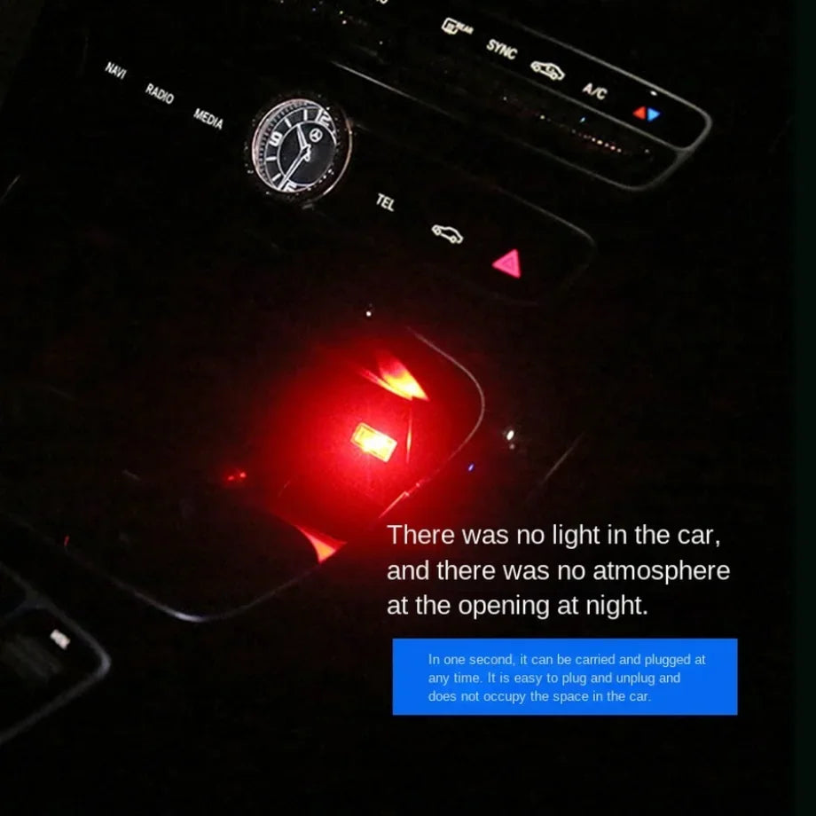 Auto Mini USB LED Atmosphäre Lichter Auto Innen Neon Dekorative Lampe Notfall Beleuchtung Universal PC Tragbare Plug ...