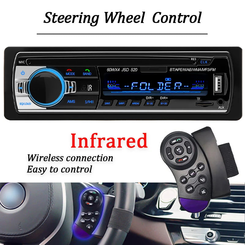 1 Din Bluetooth Autoradio mit USB & AUX – SwissGlanzGarage Ansicht 4