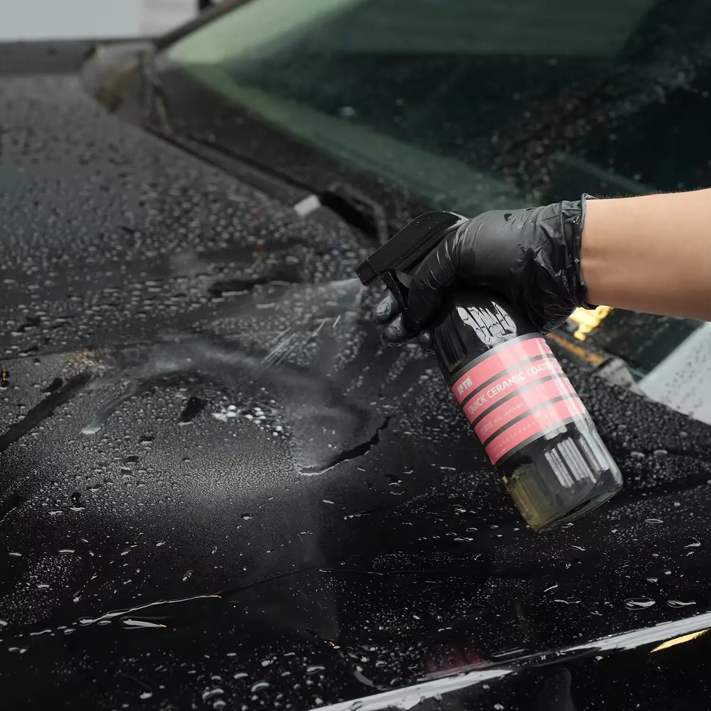 SPTA CL018 Quick Ceramic Coating Detailer Spray (17 fl. oz/500 ml) für Auto, Motorrad, LKW, Wäsche