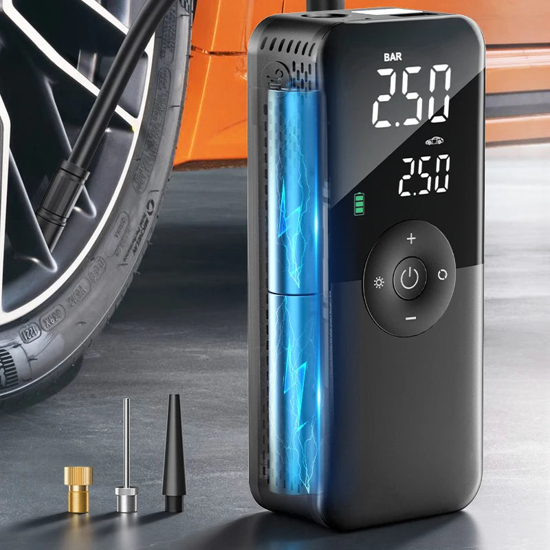 CARSUN Wiederaufladbare Luftpumpe Reifen Inflator Tragbare Kompressor Digitale Cordless Auto Reifen Inflator Für Moto...