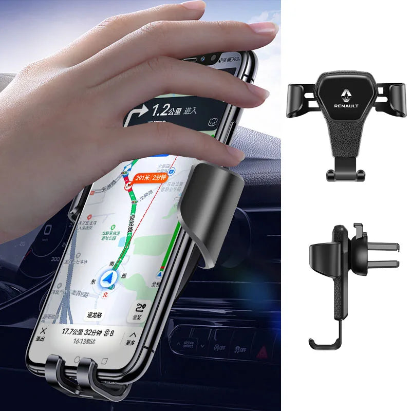 Auto-Schwerkraft-Handyhalterung Lüftungsclip-Halterung für Renault Clio Sandero Captur Megane R5 4 E-tech Scenic Aust...