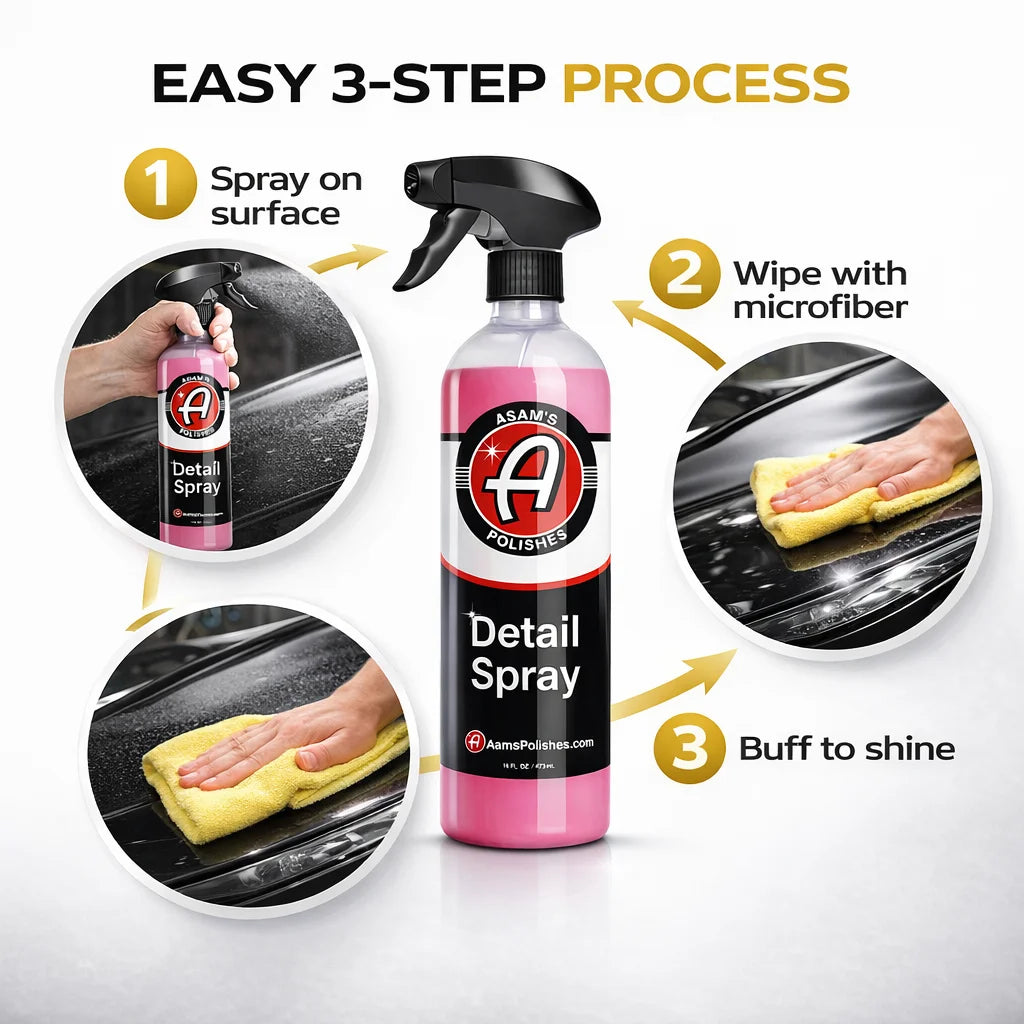 Schnellreinigungsspray 16 oz – Auto-Außenreiniger mit Hochglanz- und streifenfreier Formel