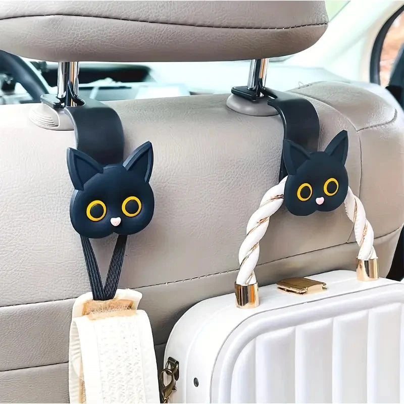 3D Cartoon Katze Kopfstützen-Haken – SwissGlanzGarage Ansicht 2